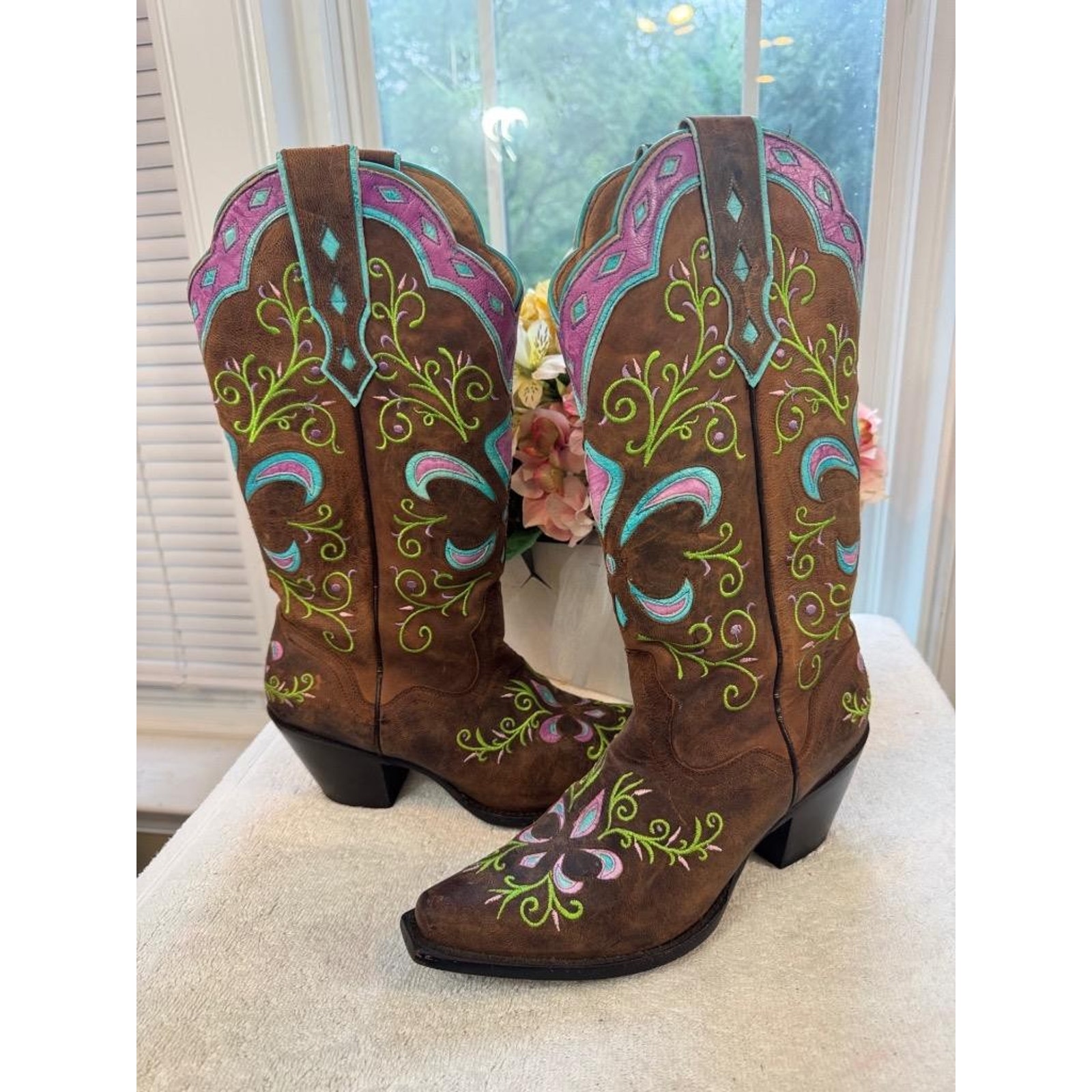 Sterling River Cowgirl Boots -Sr 140 Boots 9b(Bota1500